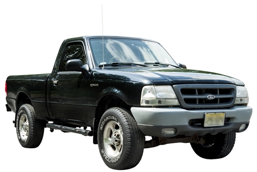 Mike Trouts 2000 Ford Ranger Black Pickup Truck with Autograph on Glove Box (Trout LOA)